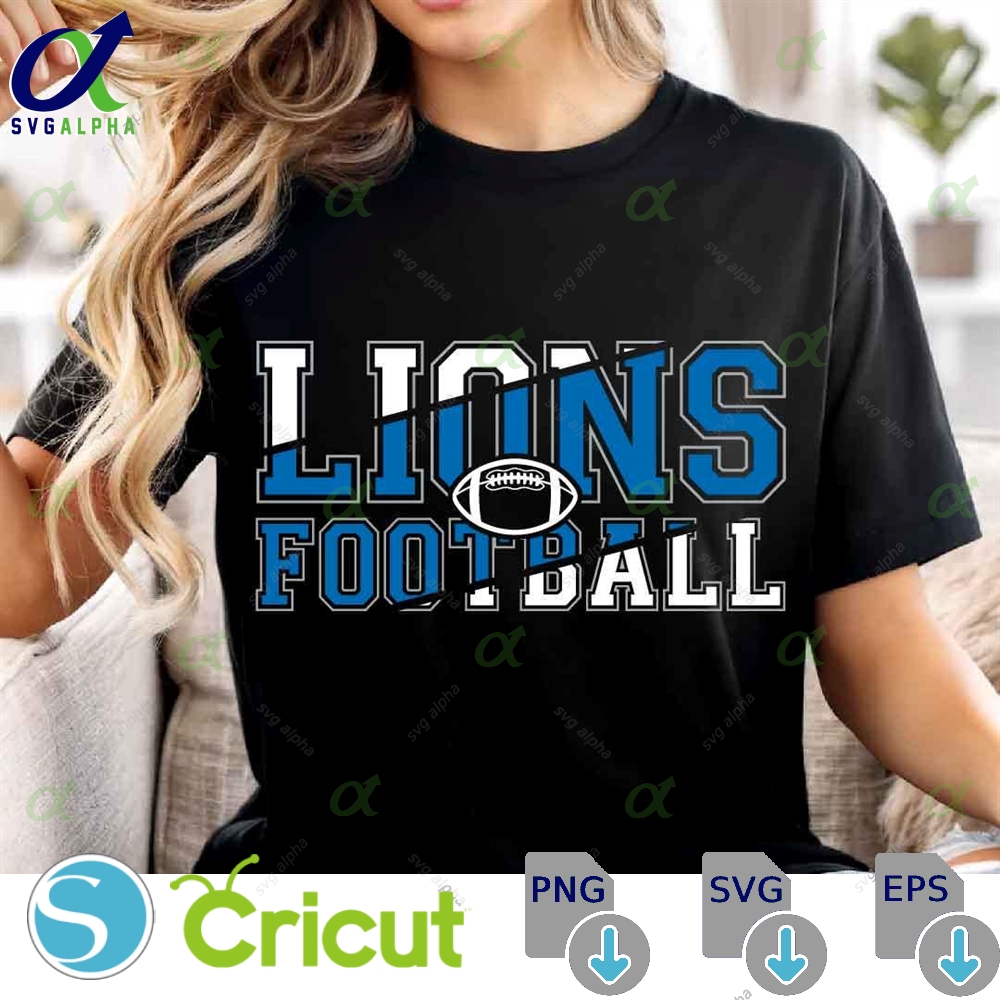 Lions Mascot Svg Png Lions Football Svg Varsity Lions Shirt School Spirit Mascot Svg Football Cheer Sublimation Football Mom